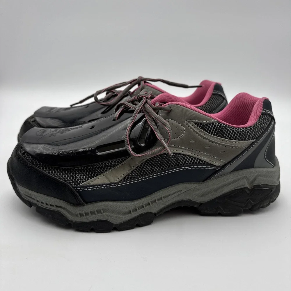 Brahma for Her Steel Toe Work Sneakers Sarah St Navy Blue & Pink Women's size 11 - Picture 6 of 14